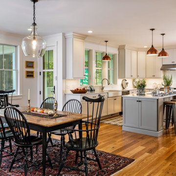 Kitchen/Dining area in Greek Revival Home on Cape Cod