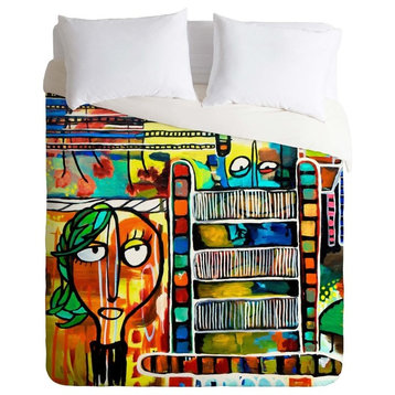 Deny Designs Robin Faye Gates Musical Chairs Duvet Cover - Lightweight
