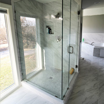 Glass Enclosed Shower