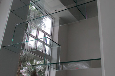Design ideas for a contemporary home design in Miami.