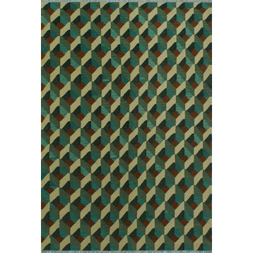 Winchester Kilim Jacoby Green Rug