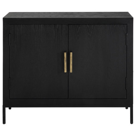 Uttermost Front Range Dark Oak 2 Door Cabinet