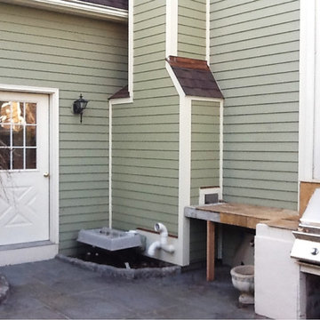 Rot Repair and 6 1/4" Cedarmill Heathered Moss HardiePlank Installation