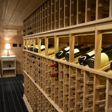 Double Level Wine Cellar in Amagansett, NY