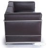 Roche Petite LC2 Loveseat, Choco Brown, Material: Aniline Leather