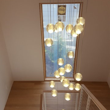 Custom White Oak Floors and Stairs