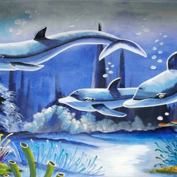Dolphin Mural