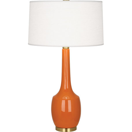 Delilah Table Lamp, Pumpkin