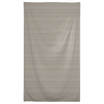 Brown Fabric Stripes 58x102 Tablecloth
