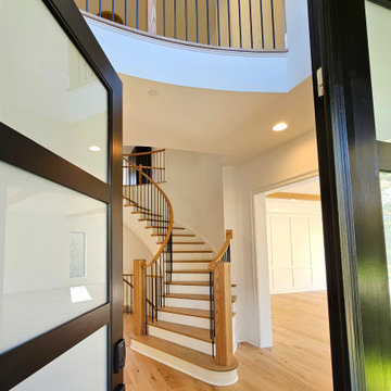 Project #110 | Beautiful Curved Staircase with Circular Balcony
