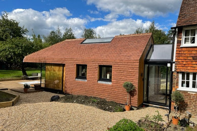 Design ideas for a contemporary house exterior in Kent.