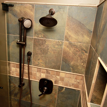 Rustic Slate-Look Bathroom