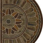 Mohawk Home - Mohawk Home Boardwalk Path Chestnut 2' x 3' Door Mat - Gorgeous colors from an intriguing print that captivates on this elegant door mat. Perfect for transitional spaces, its geometric pattern and jewel palette go a long way toward welcoming guests and protecting interior floors. This decorative doormat features a subtle textured surface that absorbs moisture and helps remove dirt and debris from your shoes. Low-profile height offers ideal functionality for high traffic areas and in entryways as it will not obstruct doors from opening or closing. This doormat offers low maintenance upkeep - simply vacuum, shake out, or sweep off debris, spot clean with a solution of mild detergent and water. Do not bleach. Air dry. Dry flat.