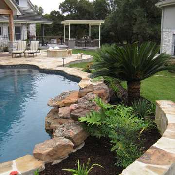 Backyard Putting Green and Pool