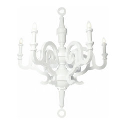 Moooi Studio Job Paper Chandelier Light in Black White - Chandeliers