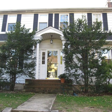 vinyl siding, before and after