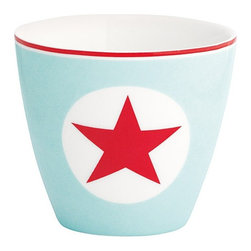 GreenGate Latte Cup Star Pale - Blue - Cappuccino & Espresso Cups