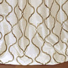 Tunisia Ivory Embroidered FauxSilk Curtain Single Panel, 50"x96"