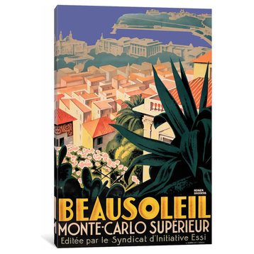 "Beausoleil, Monte-Carlo" by Vintage Apple Collection Canvas Print, 12"x8"