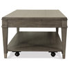Riverside Furniture Dara II 48" Wood Coffee Table in Gray Wash