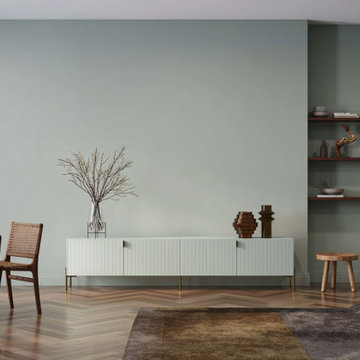 Astrid silver sage sideboard