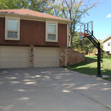 Mark L's Pro Dunk Silver Basketball System on a 42x28 in Lincoln, NE