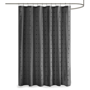 Cityscape Grey Design Modern Bathroom Fabric Polyester Shower Curtain 2s863 
