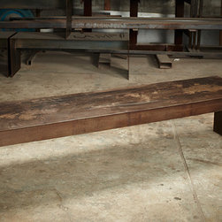 Simple Steel Bench - Indoor Benches