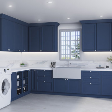 Imperial Shaker Midnight Blue Cabinets