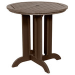 Sequioa - Sequoia 36" Round Counter Bistro Dining Table, Weathered Acorn - Our unique, proprietary synthetic wood has been used extensively in world-famous, high-traffic environments since 2003.  A favorite wood-alternative for engineers at major theme parks, its realism and natural beauty means that it has seen use in projects ranging from custom furniture to fencing, flooring, wall covering and trash receptacles.
