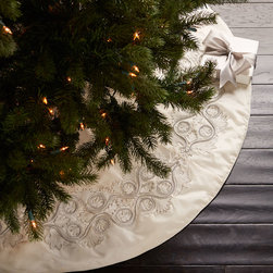 White Christmas Tree Skirt - Christmas Tree Skirts