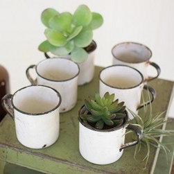 AFH FOUND: VINTAGE ENAMEL MUG, SET OF 6 - Products