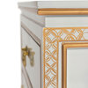 White Lacquer Cabinet Birds and Flowers