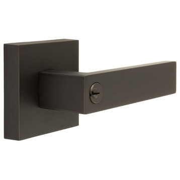 Cosmopolitan Lever Set, Keyed Entry Function, Oil Rubbed Bronze
