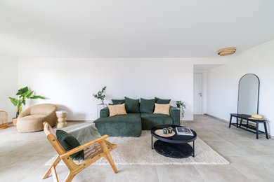 Inspiration pour un salon design.