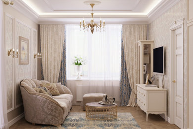 Новицкая, проект 2х комнатной квартиры в классическом стиле