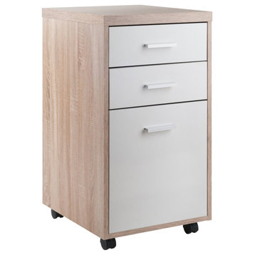Ergode Kenner Mobile Home Office File Cabinet, Two-Tone
