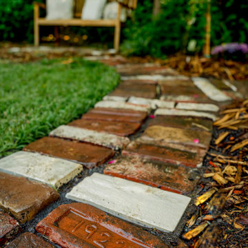 Garden Pathway with Historic Brick Details
