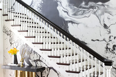 Transitional staircase photo in Other