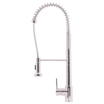 Novatto Commercial Style Pull-out Kitchen Faucet, Chrome