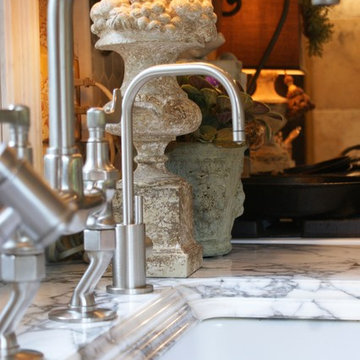 Intimate French Country Cottage Kitchen