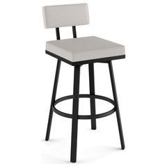 Upright Industrial Stool with Seat Cushion