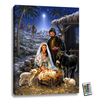 A Savior Is Born Backlit Print, 18''x24''
