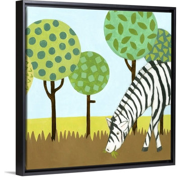 "Jungle Fun IV" Floating Frame Canvas Art, 18"x18"x1.75"