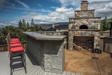 Inspiration for a craftsman home design remodel in Other