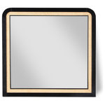 Meridian Furniture - Siena Bedroom Furniture, Black, Mirror - Introduce a touch of elegance and comfort to your bedroom by incorporating the Siena Mirror into your decor. The natural cane inner frame and stunning black ash veneer finish outer frame create a striking contrast that exudes charm and sophistication. The mirror is constructed from Ash wood, ensuring both durability and longevity. Its sleek and modern design makes it an ideal addition to any contemporary bedroom aesthetic. Experience the perfect blend of functionality and style with the Siena Black Mirror.