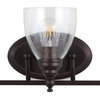 Marais Metal/Glass LED Vanity Light, Oil Rubbed Bronze, Width: 22.25"