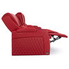 Seatcraft Apex Home Theater Seating, Red, Row of 3
