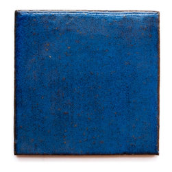 23 Sapphire Blue (Glossy Finish) - Handmade Ceramic Tile - Tile