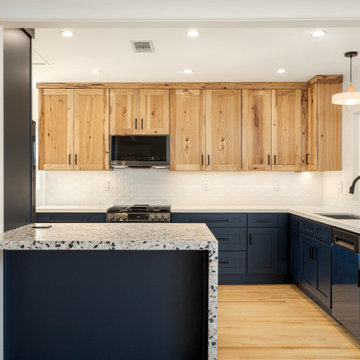 Modern eclectic Blue & Hickory kitchen in Burbank